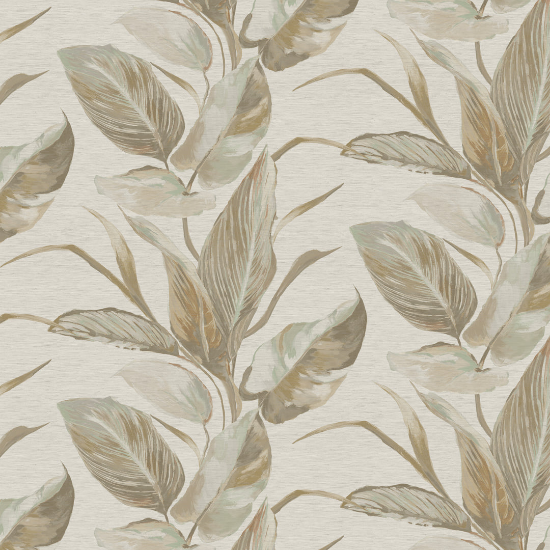 Metallic Watercolor Foliage Print - 8270 19