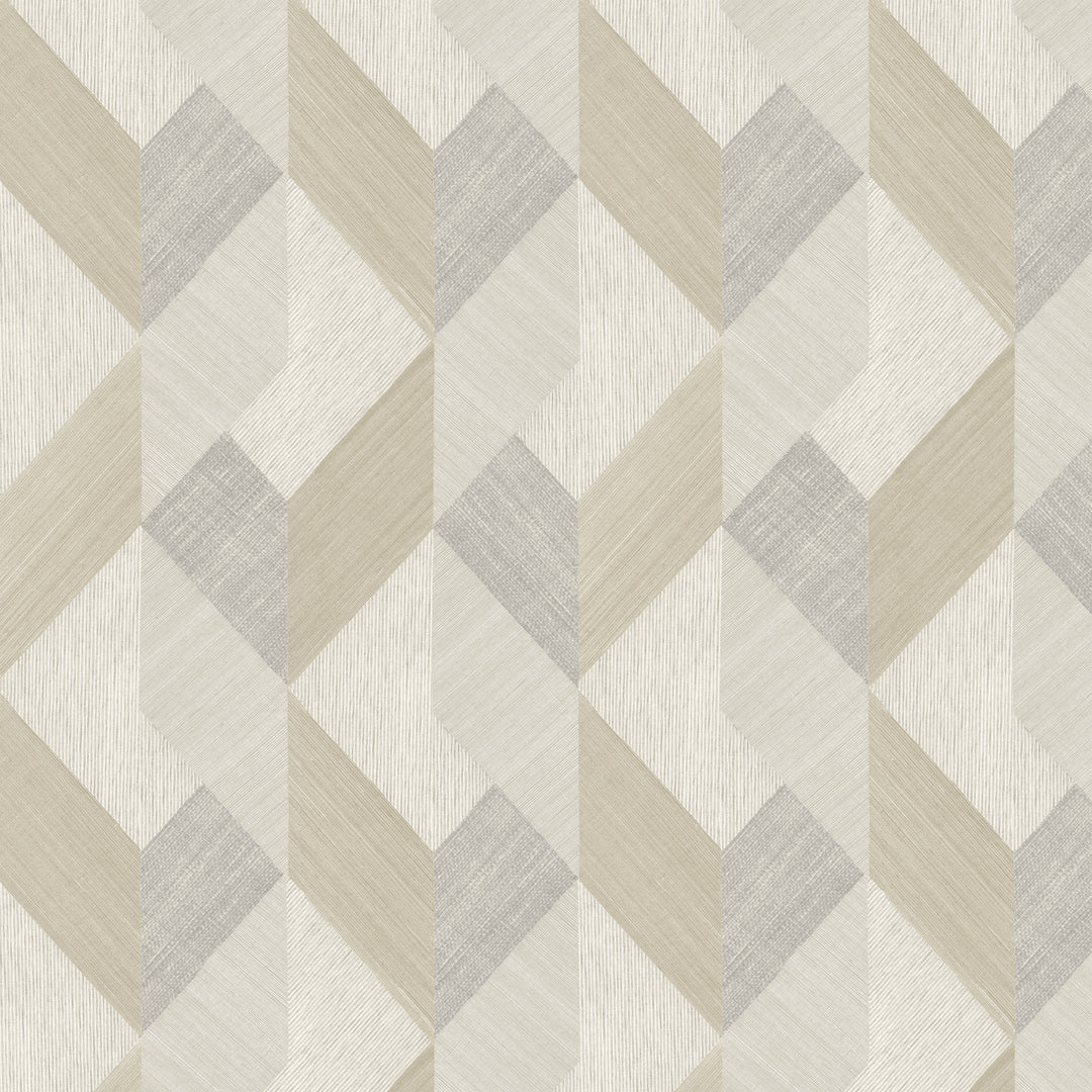 Geometric Printed Faux Grasscloth - 8271 93