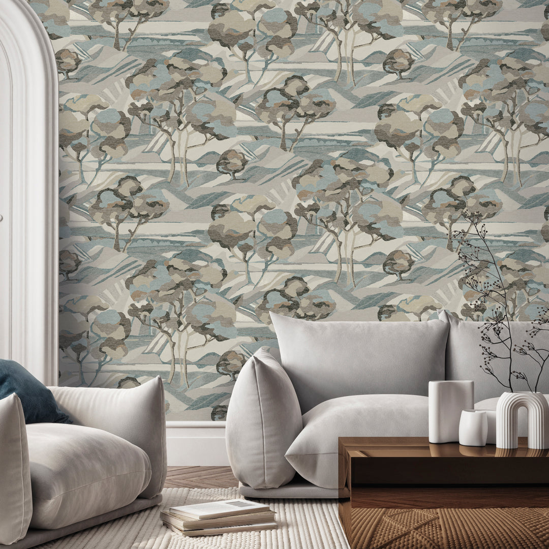 Pearlized Modern Toile Scene - 8276 64