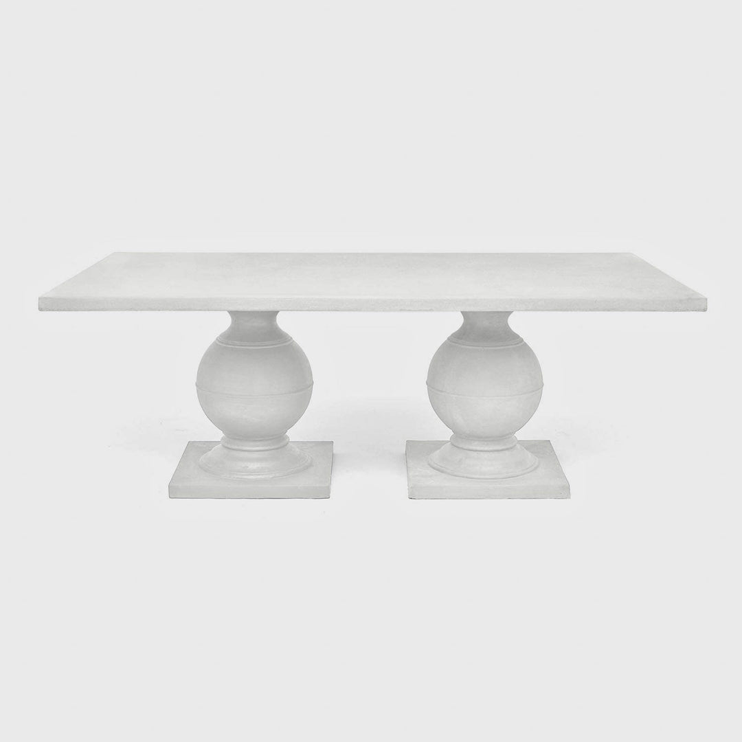 Outdoor Dining Table Calix 110 WHT by District Home