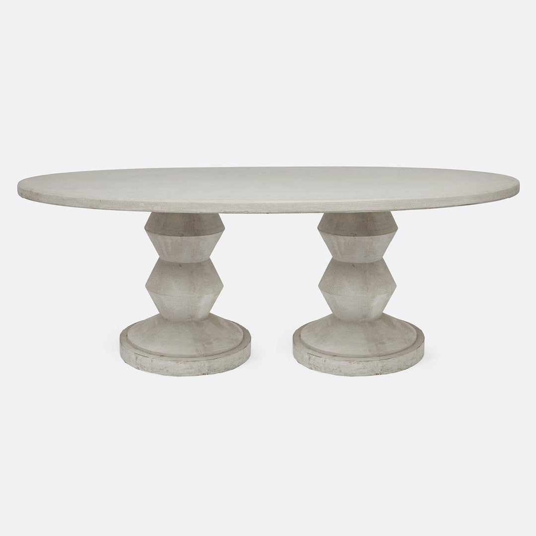 Outdoor Oval Dining Table Celia 84 by District Home