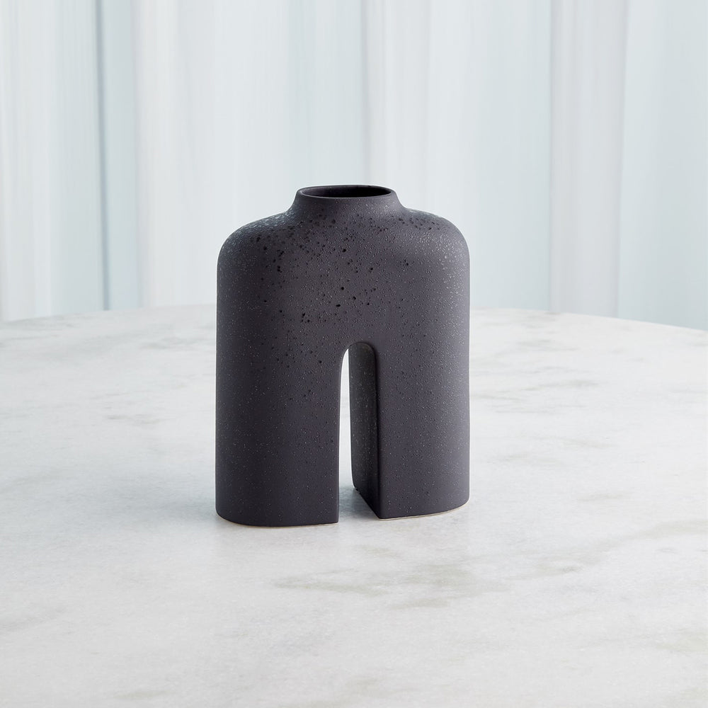 Black Ceramic Vase Glade LG by District Home