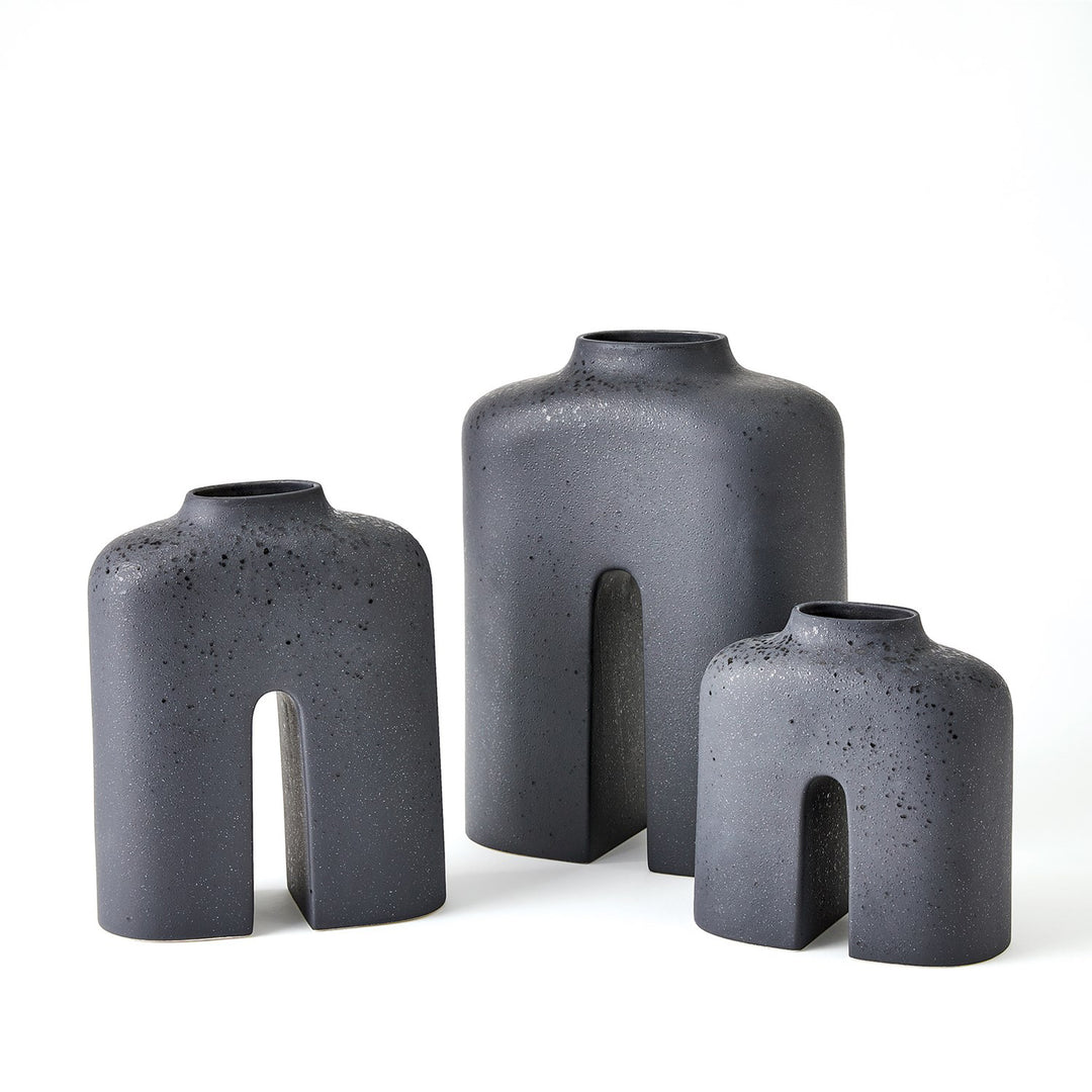 Black Ceramic Vase Glade MD by District Home