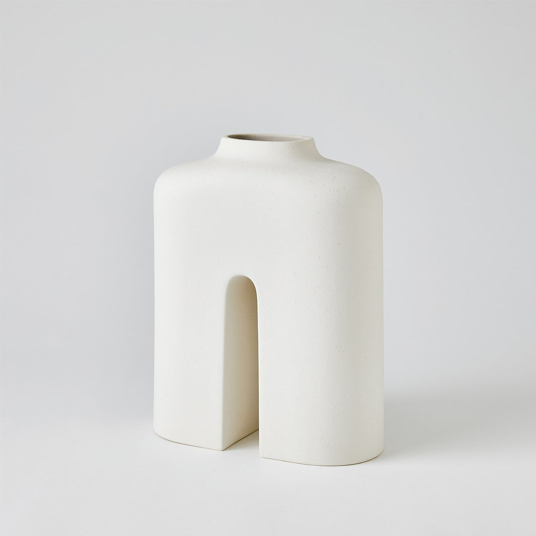 White Ceramic Vase Glade LG by District Home