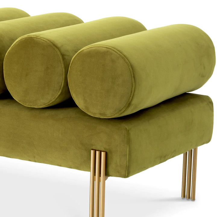 Green Velvet Bench Katie by District Home