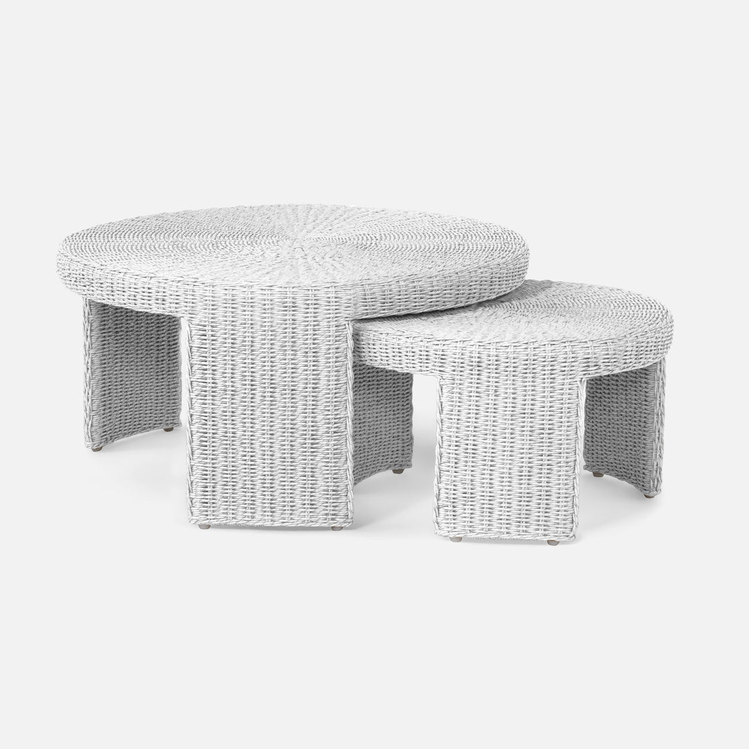 Outdoor Nestling Coffee Table Luca Wht L