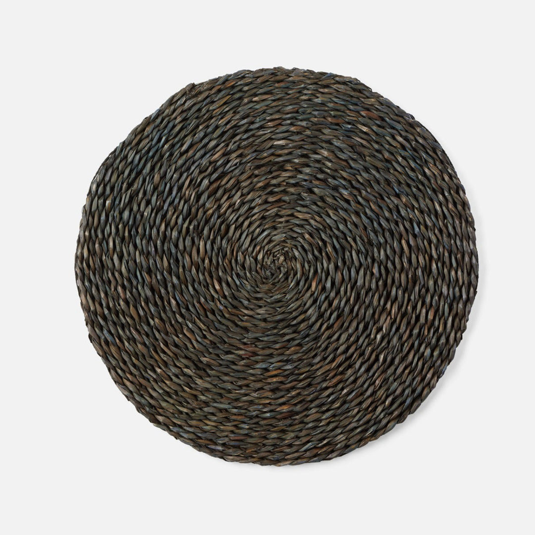 Round Charcoal Placemat Ridley by District Home