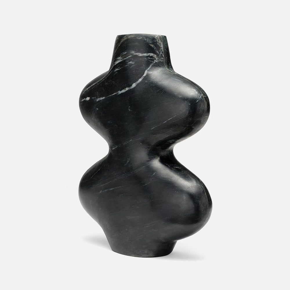 Black Marble Vase Samara by District Home