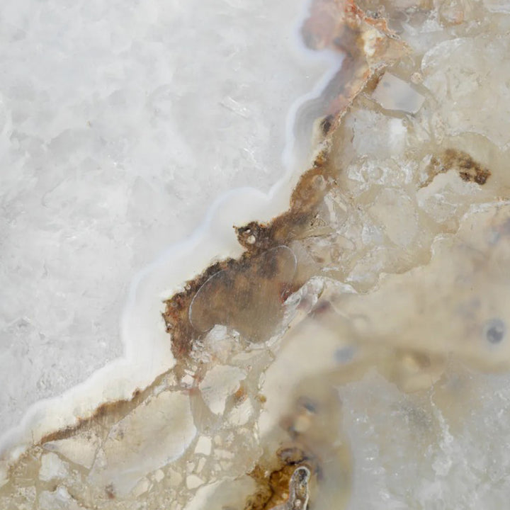 Marble-patterned oval tray on a white background. Decorative Tray Sonar Oval by District Home