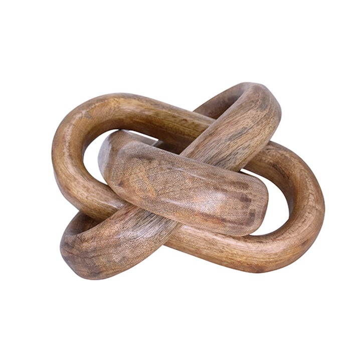 Wooden knot sculpture on a white background Decorative Sculpture Toby District Home