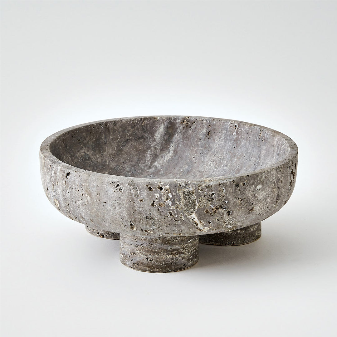 Concrete bowl on a white background District Home 