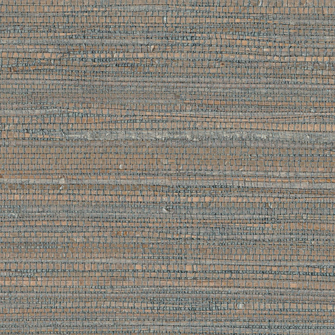 Grasscloth Textured Metallic Silver - 52018 96 by District Home