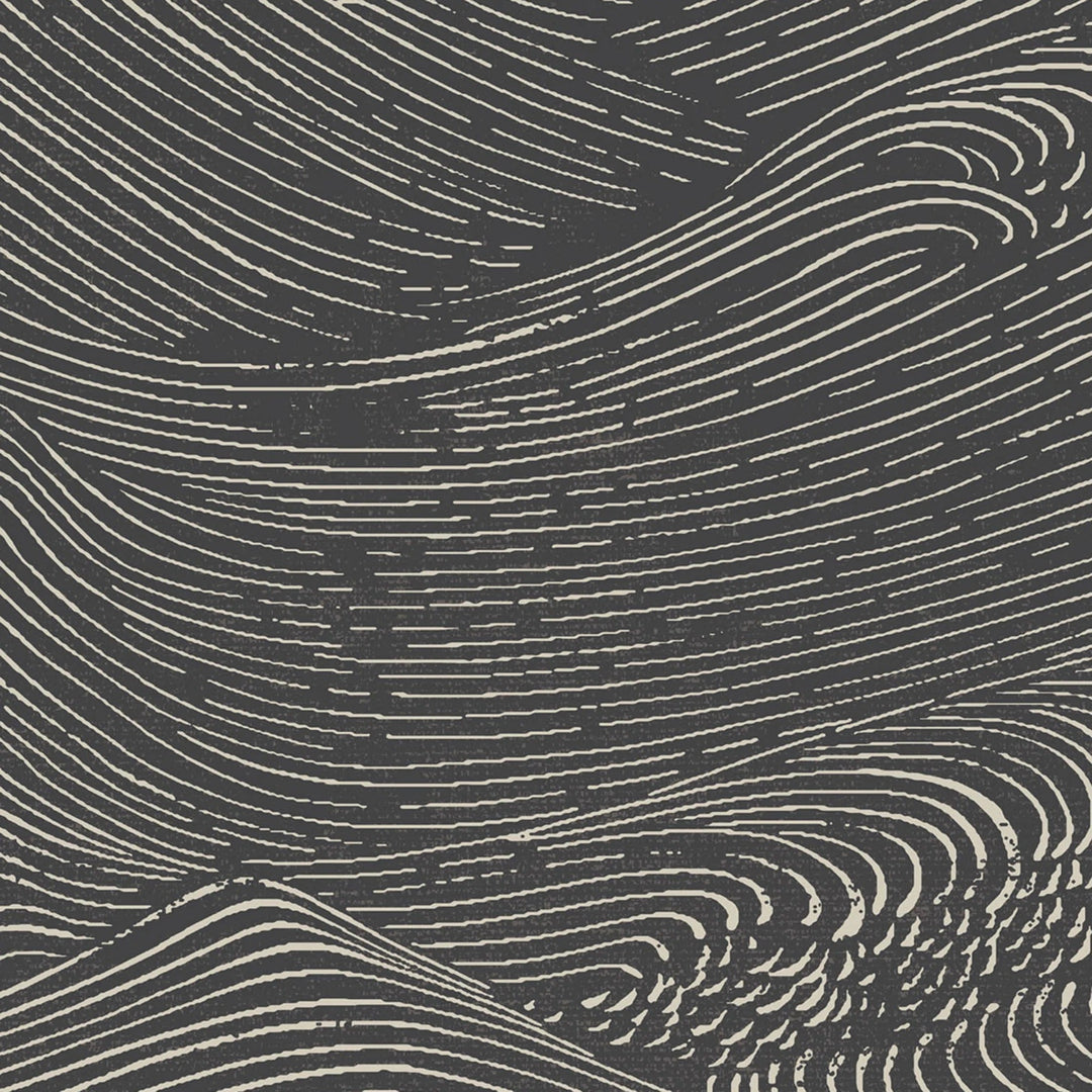 Black Textured Waves - 52086 98