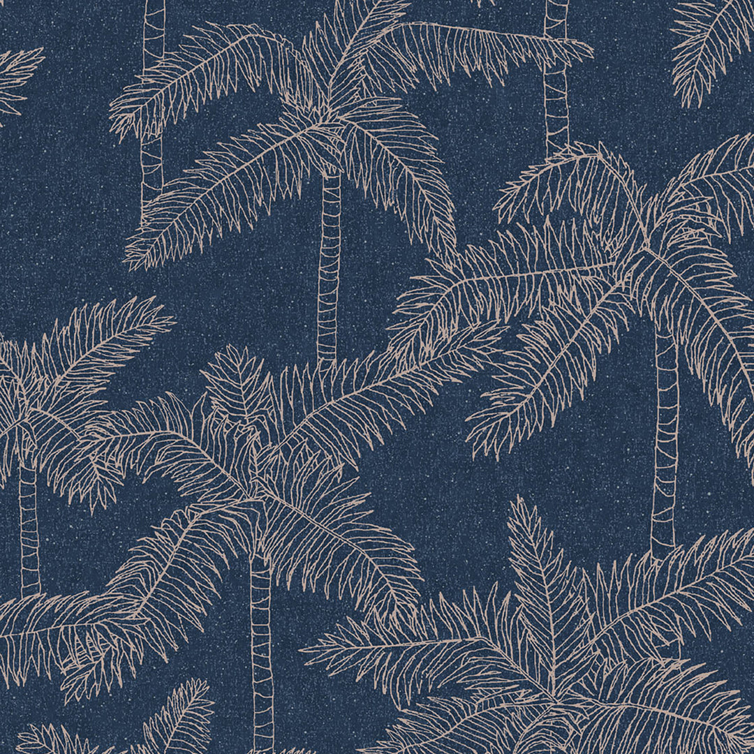 Palm Tree Navy - 5356 68 by District Home