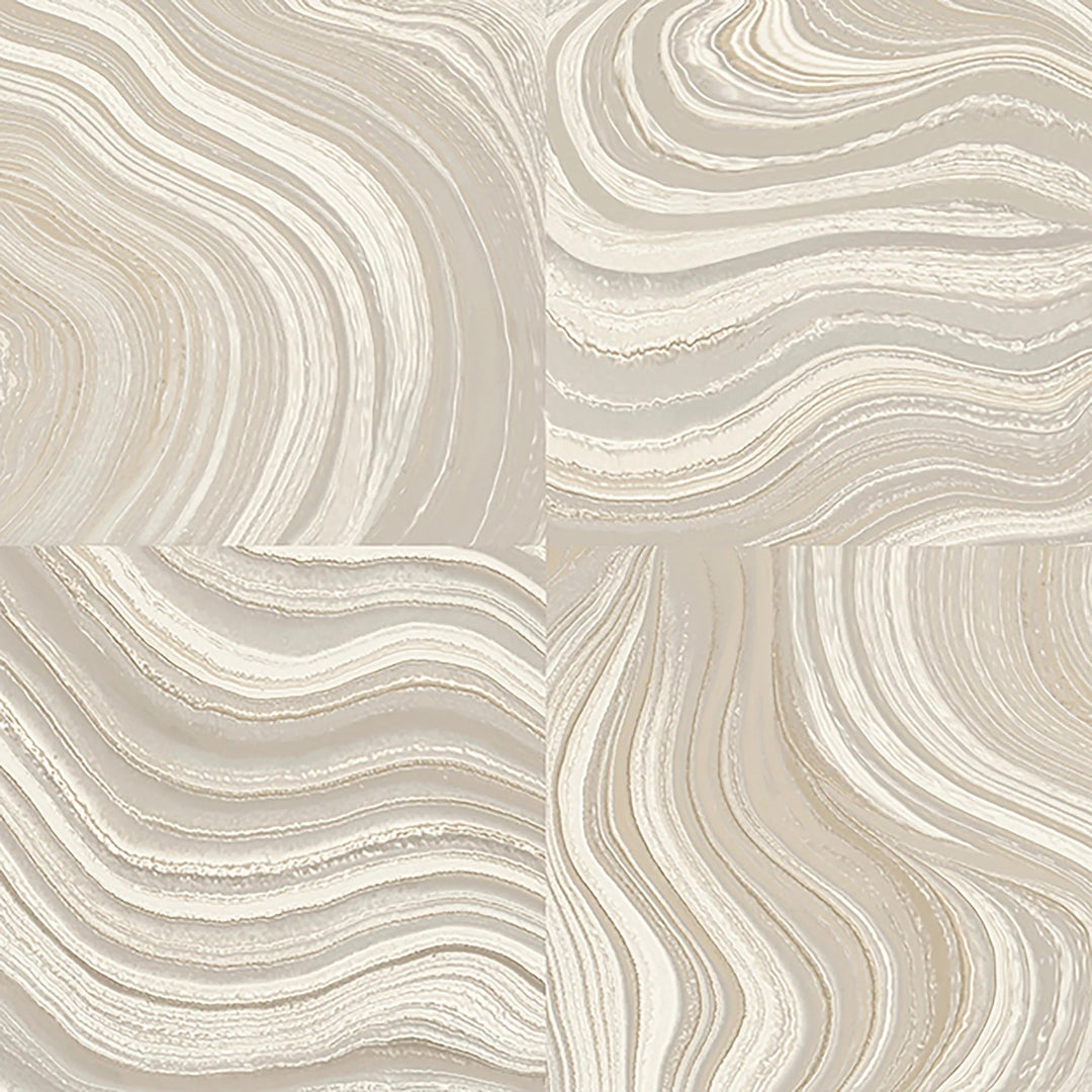 Wavy Marble Tile Neutral - 8036 34 by District Home