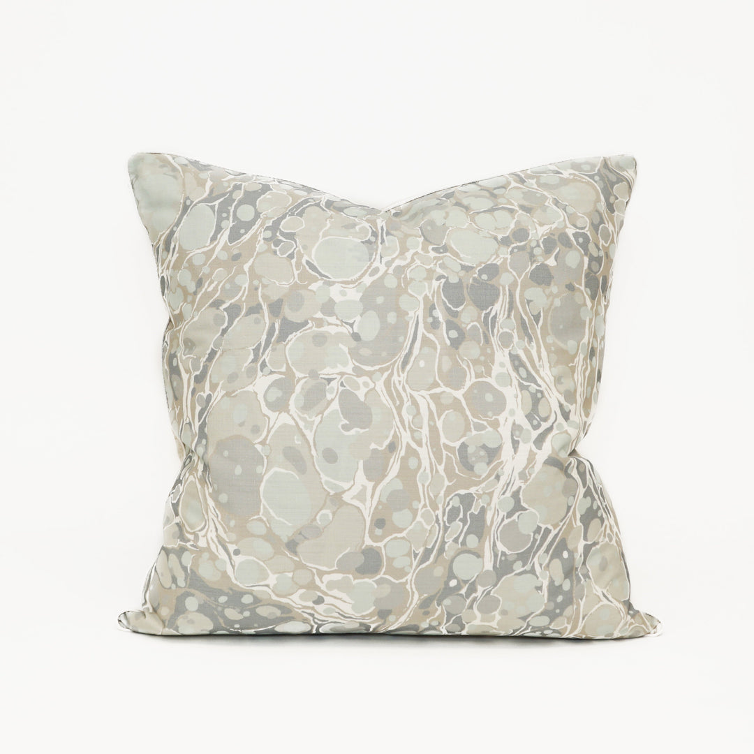 Marbled Mineral Blue Pillow