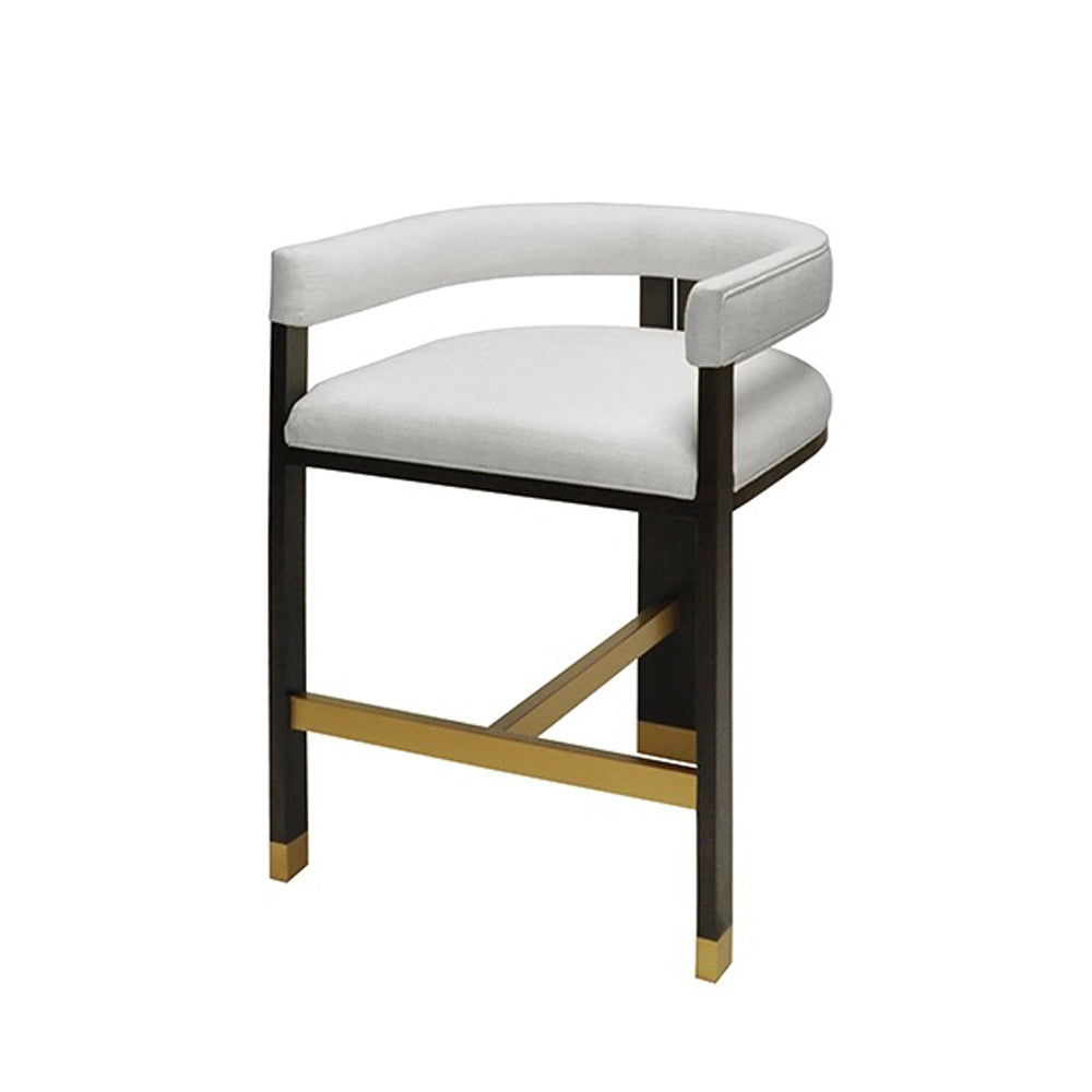 Upholstered Curve Counter stool Cybill
