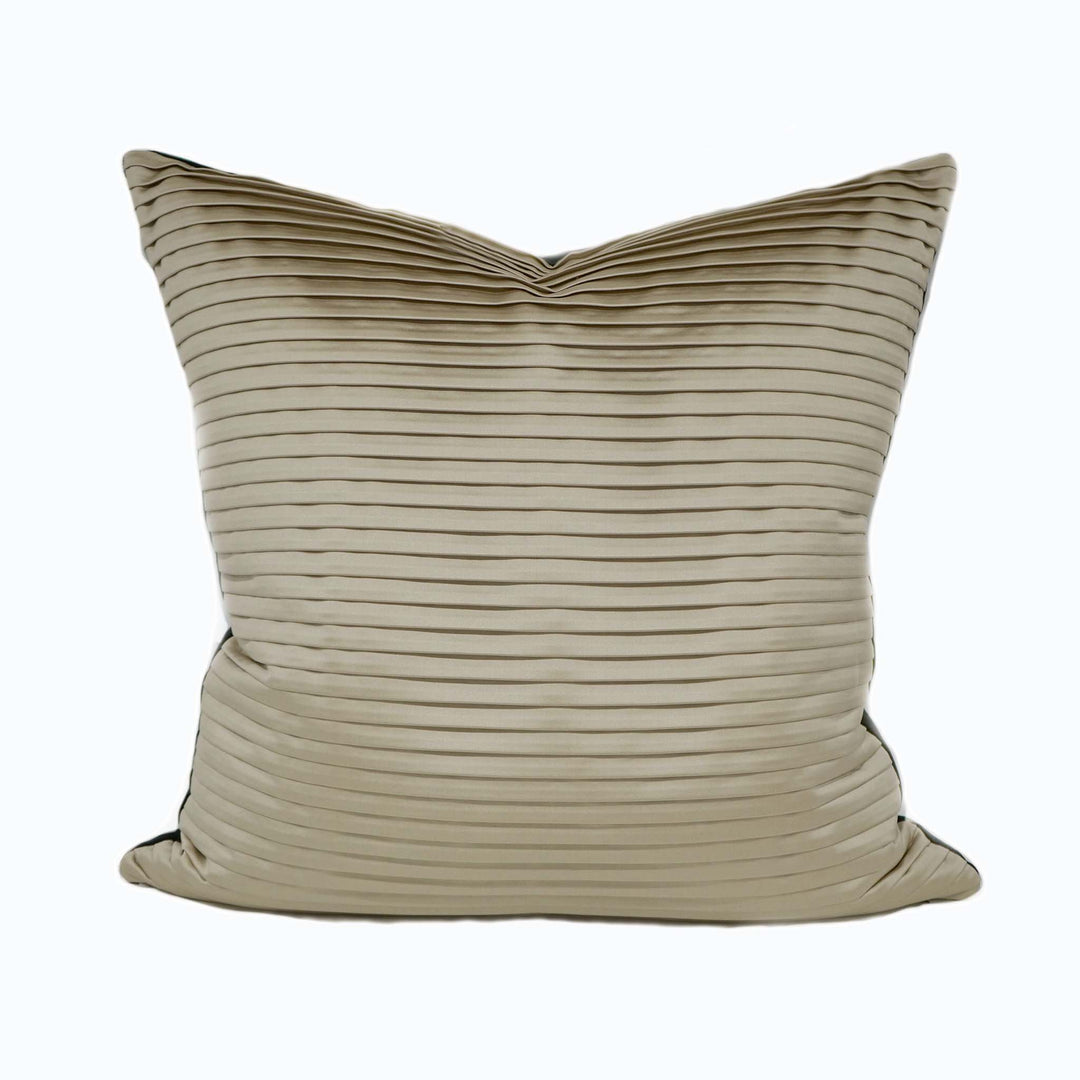 Pleated Sateen Gold Pillow