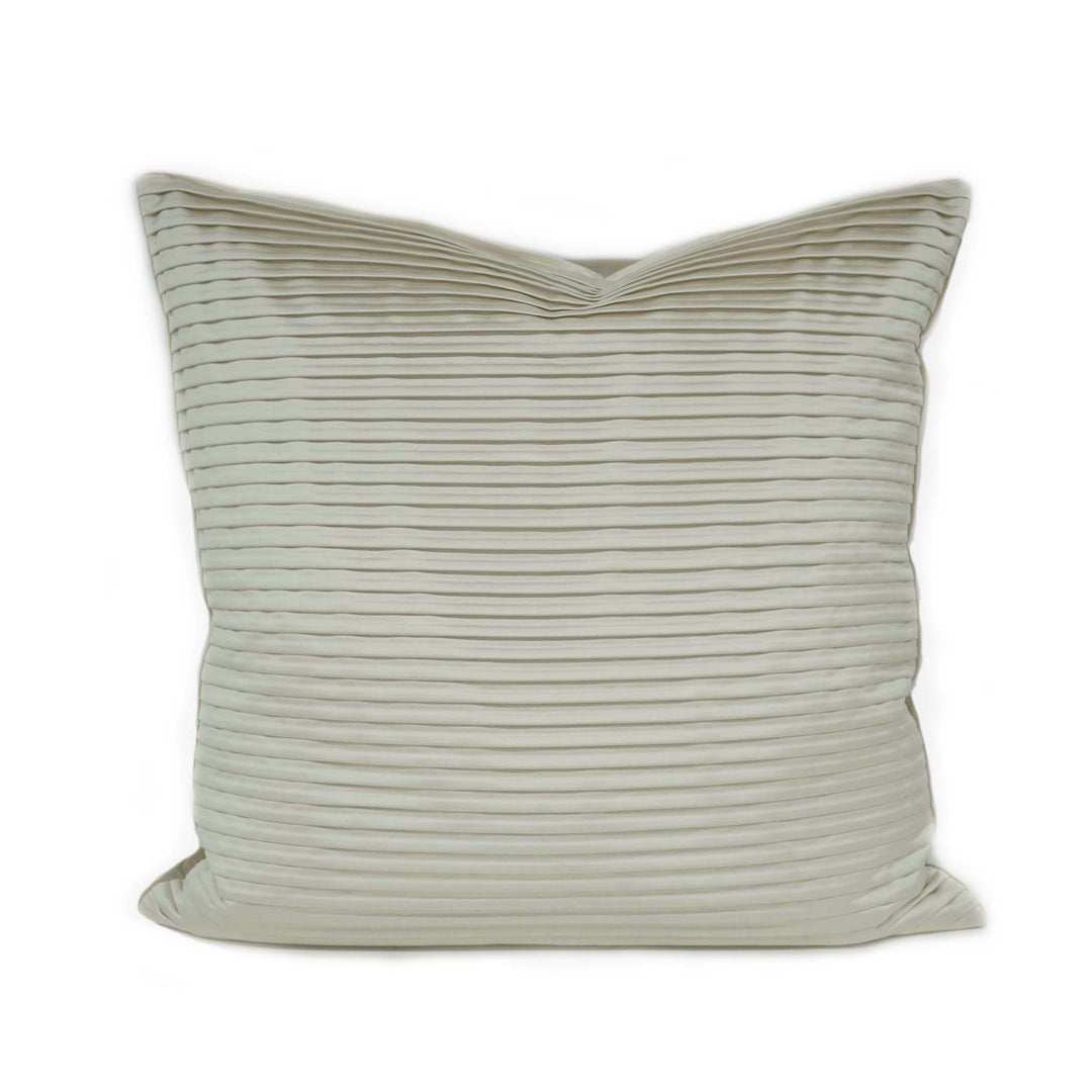 Pleated Sateen Champagne Pillow