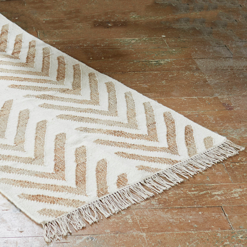 Jute Chevron Rug 2'x6' Austin by District Home