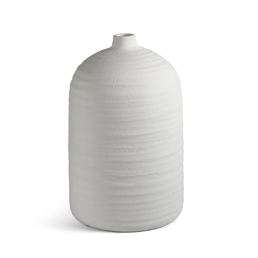 Textured White Vase Cerese L by District Home
