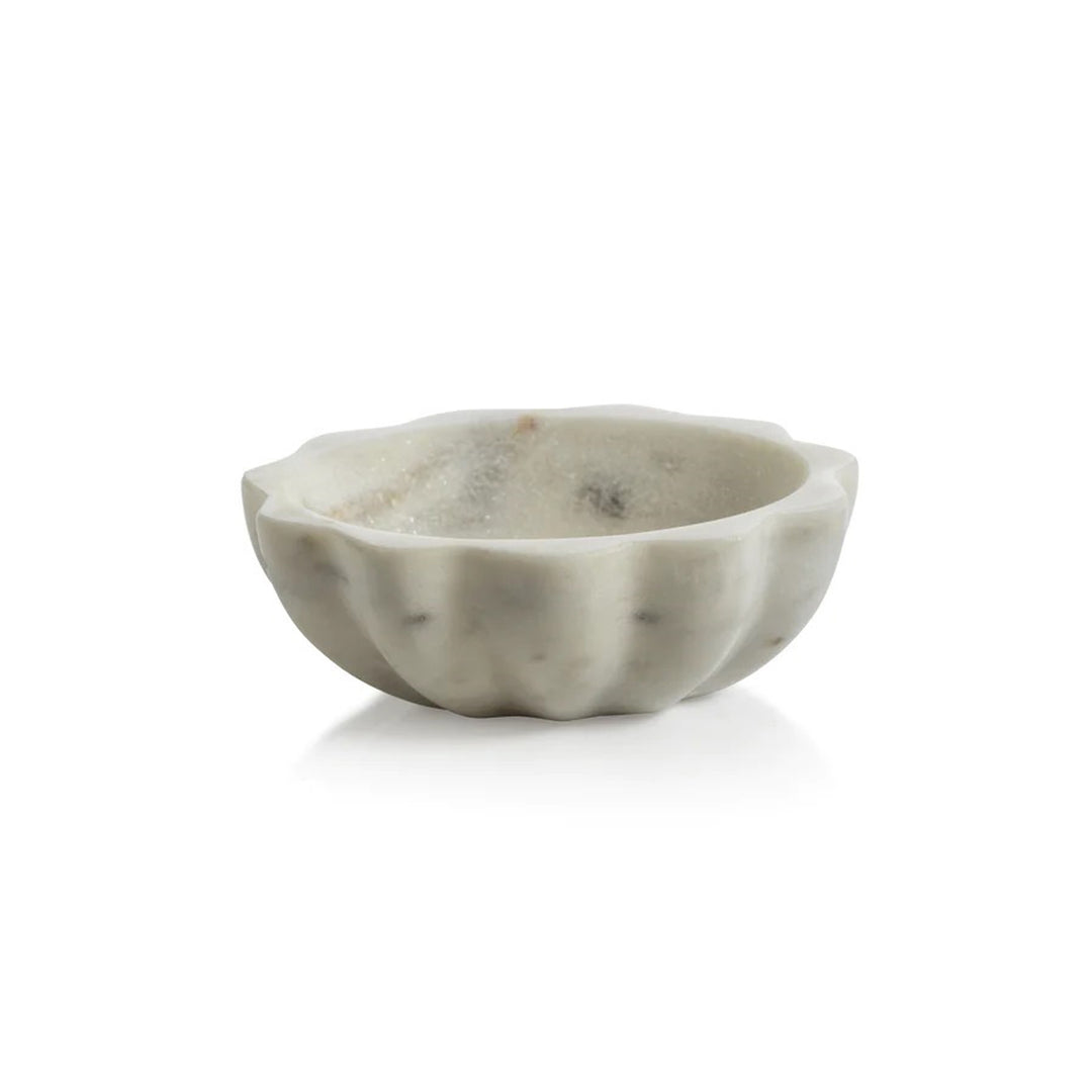 Scalloped Marble Conidment Bowl Clove by District Home