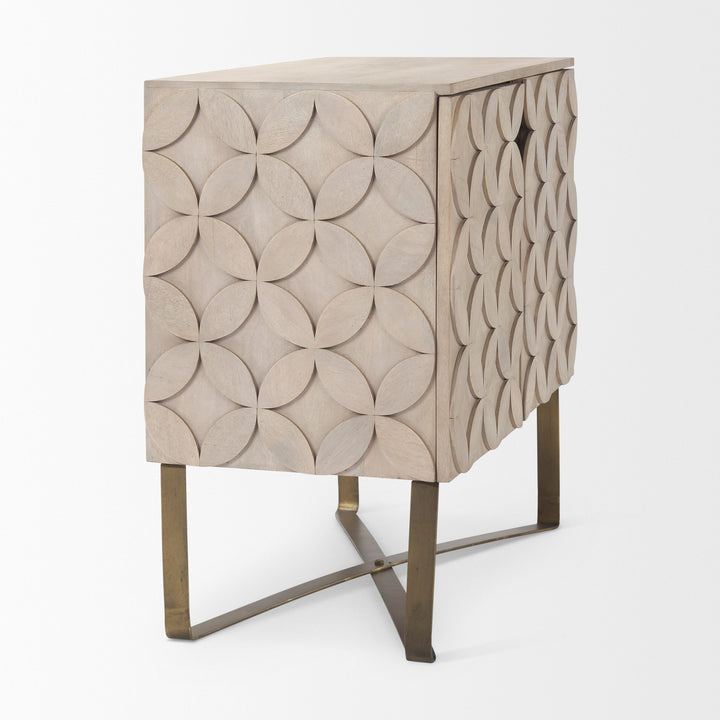 Wooden Accent Cabinet Cabby