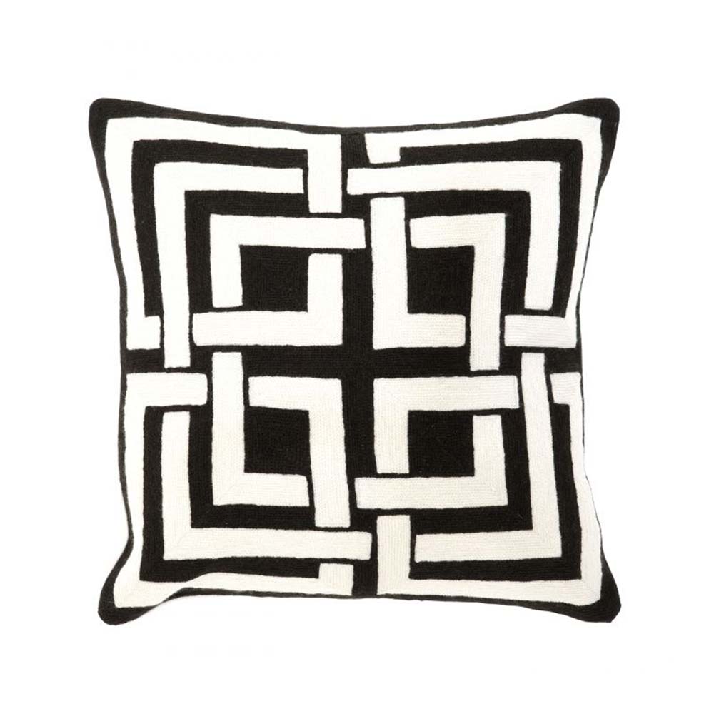 Wool Embroidered Pillow Diane by District Home
