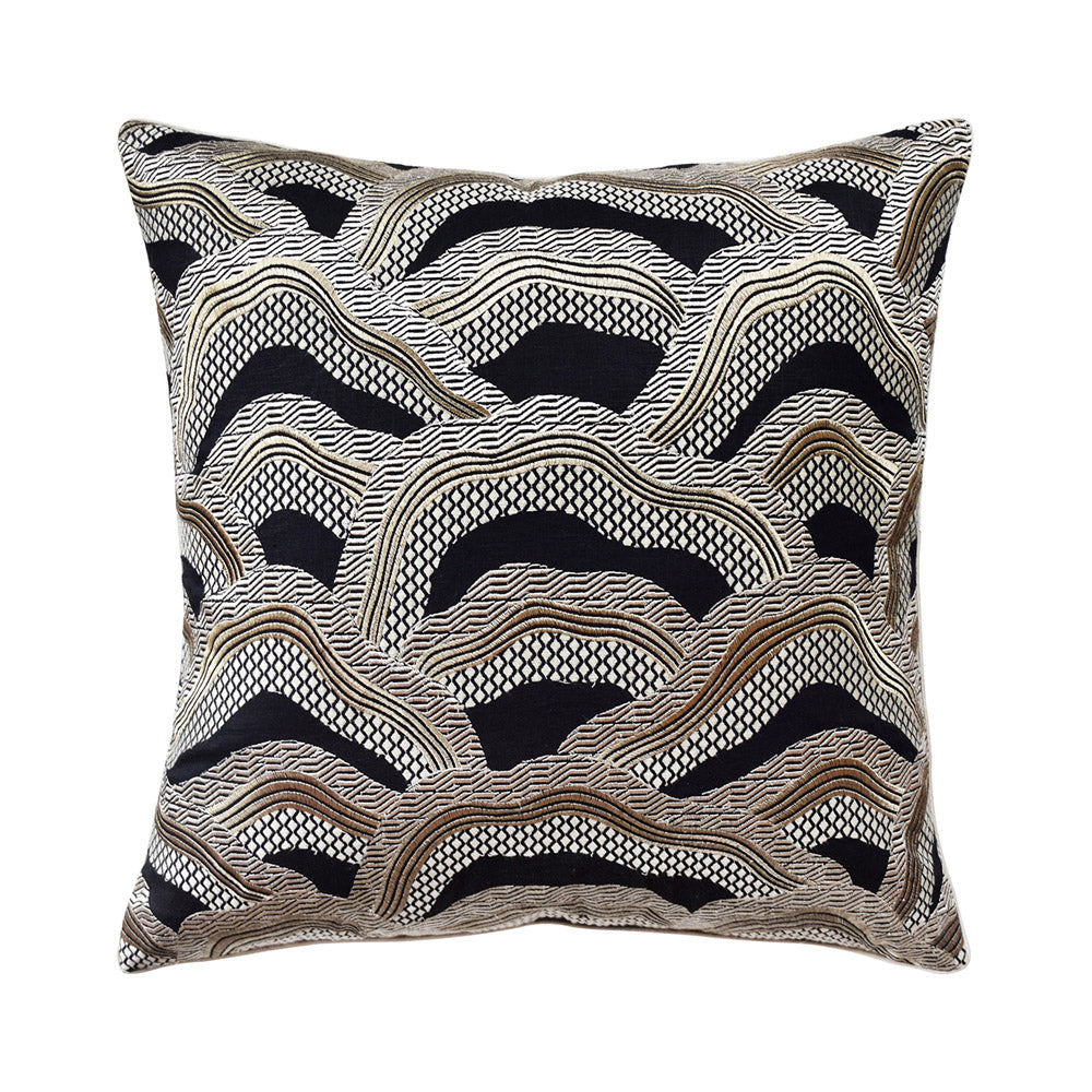 Metallic Embroidered Pillow Dash by District Home