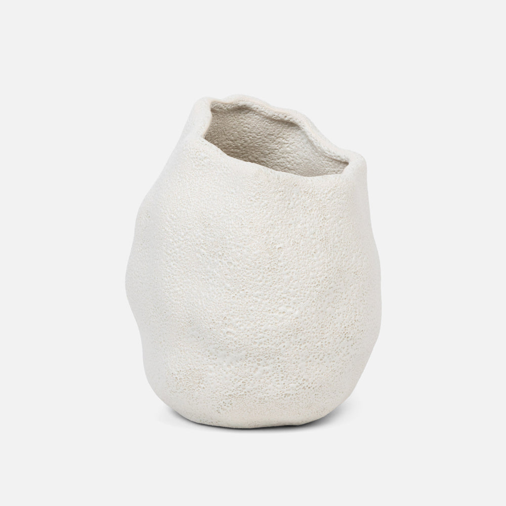 White Ceramic Vase Easton by District Home