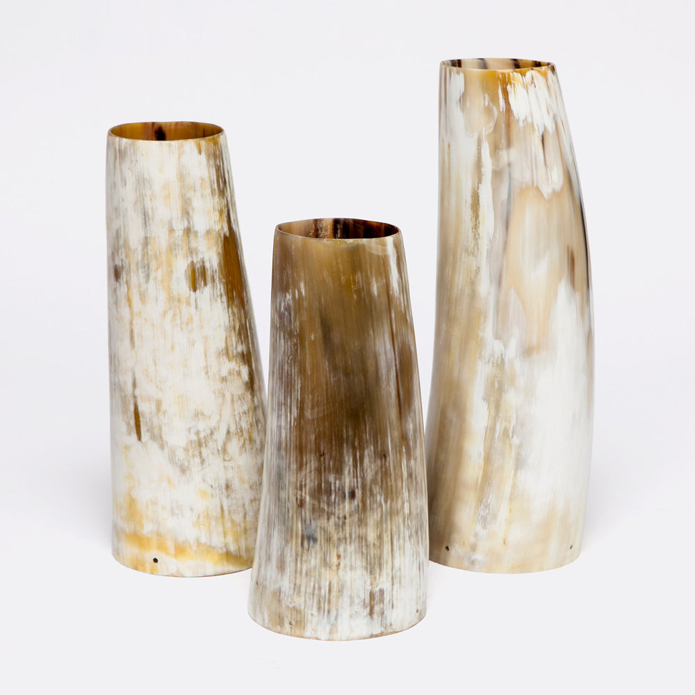 Buffalo Horn Vases Huck by District Home