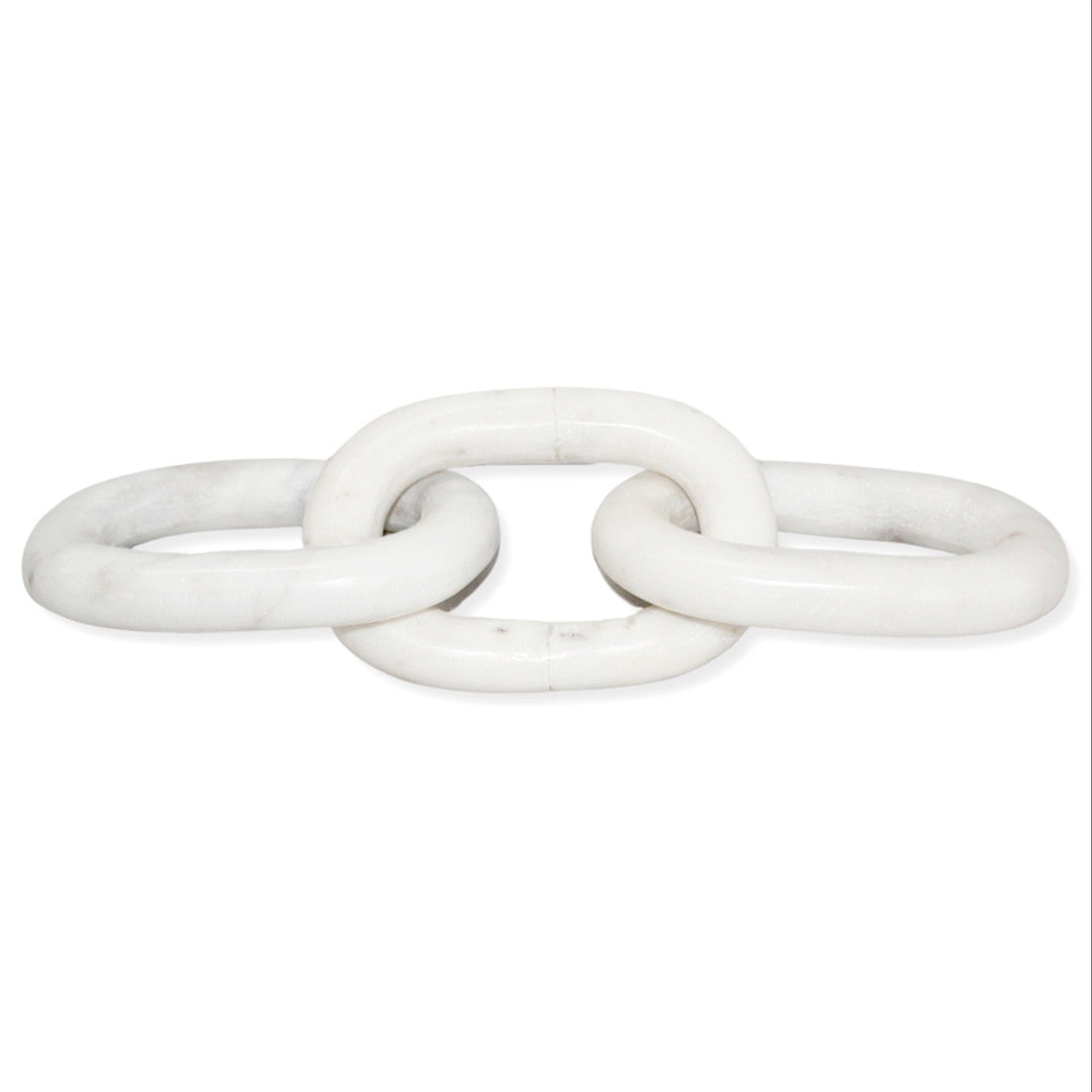 White Marble Chain Link by District Home