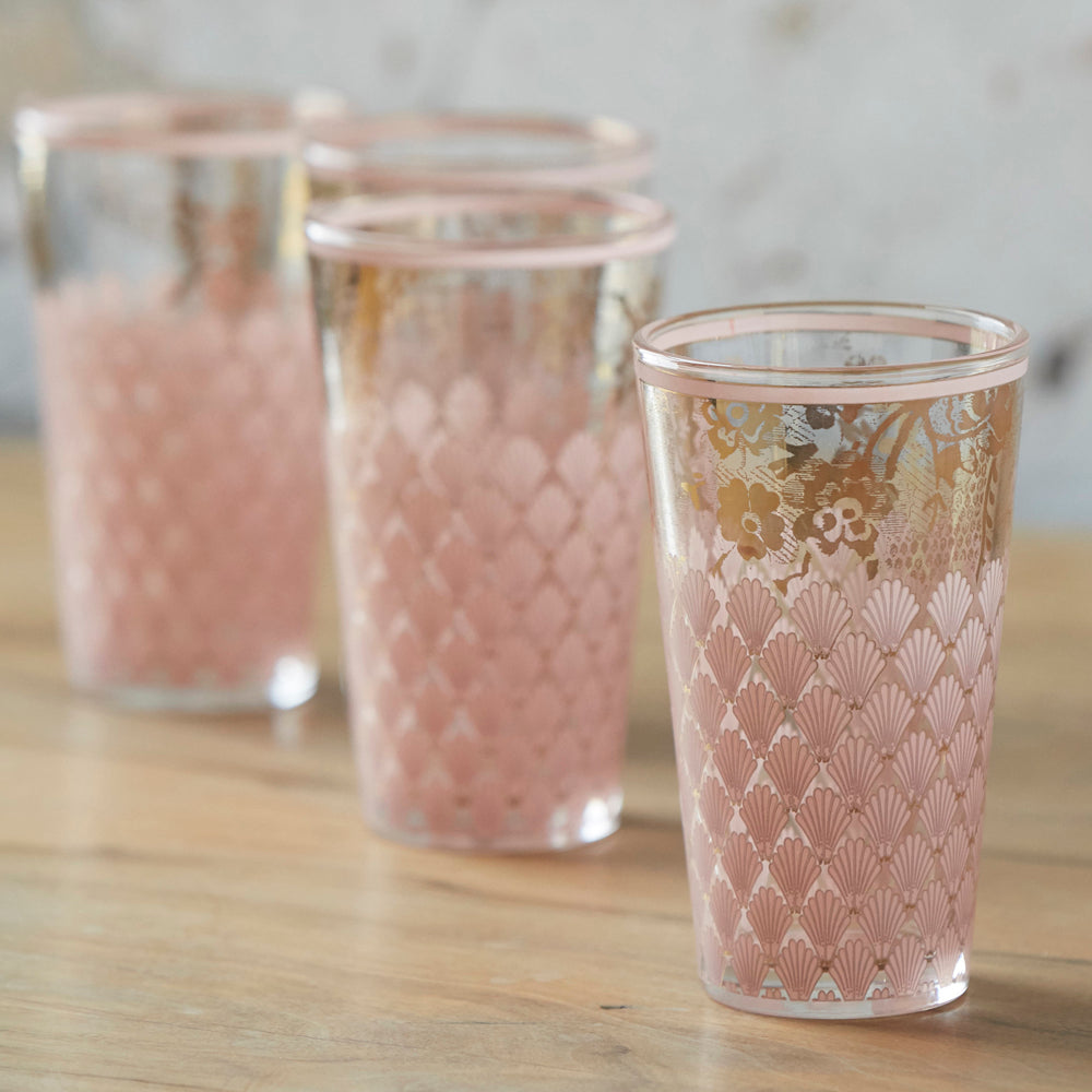 Tall Glass Set/4 Larry by District Home