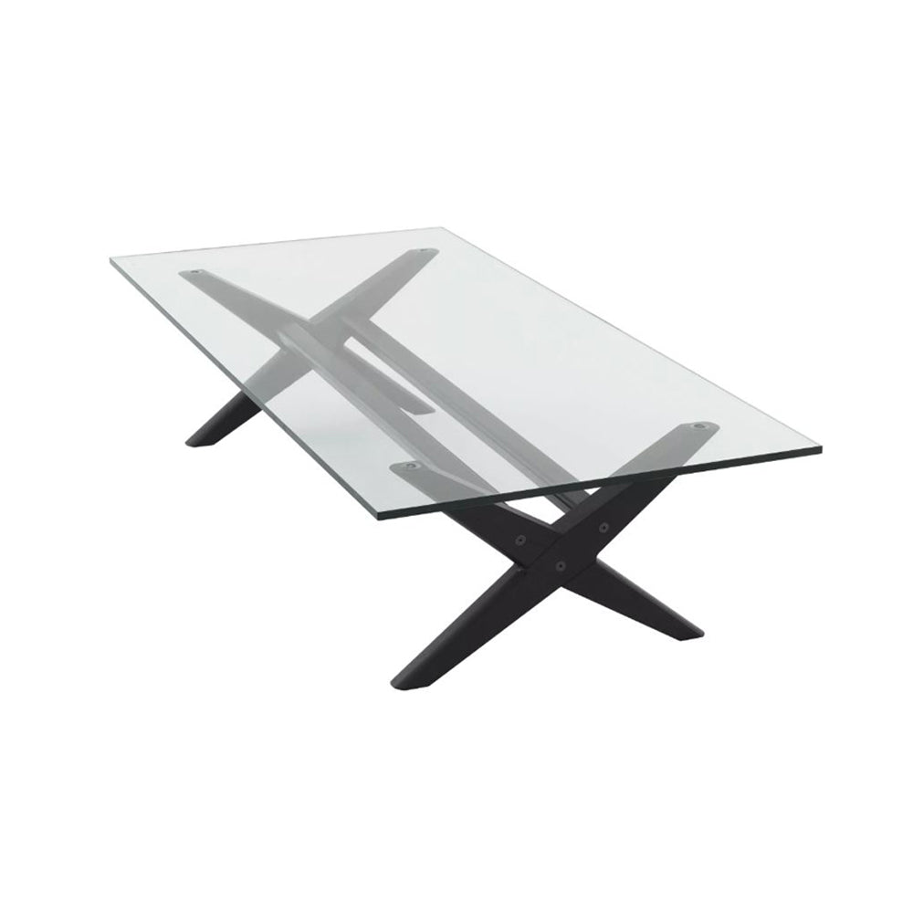 Glass Top Coffee Table Madden BLK