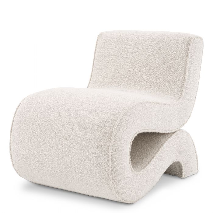 Chair Boucle Cream Nina by District Home