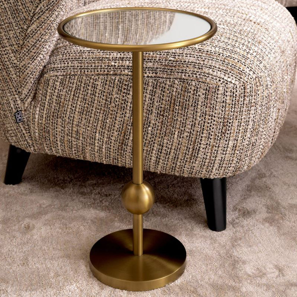 Brass Side Table Noelle by District Home