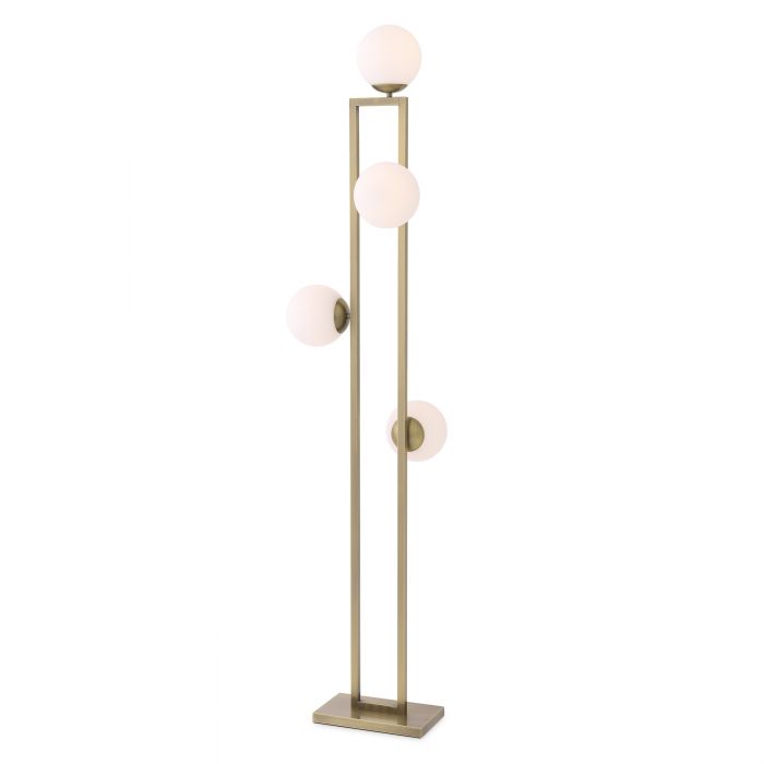 Brushed Brass Floor Lamp Otis by District Home