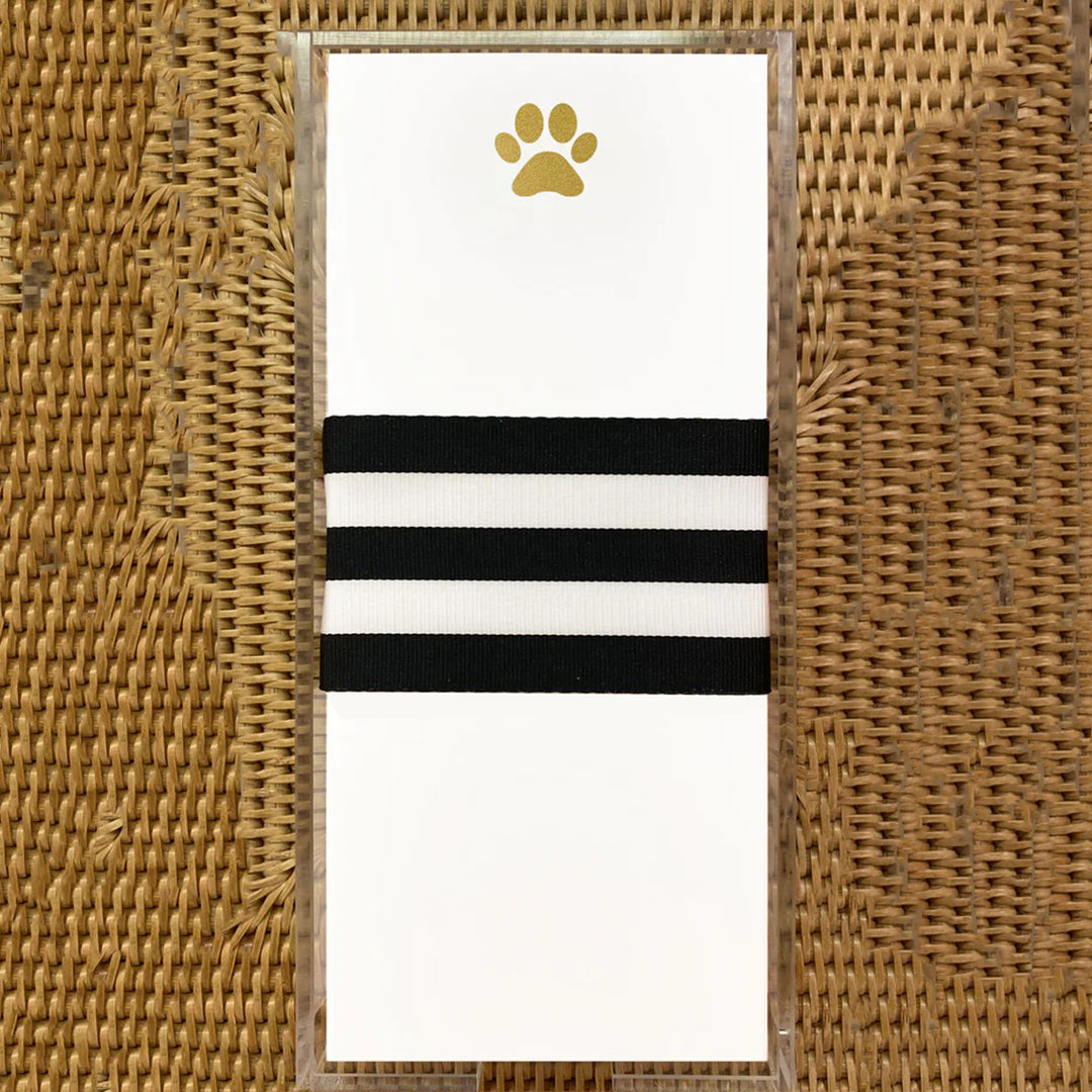 Notepad Gold Foil Paw