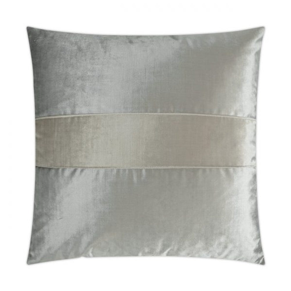Colorblock Velvet Pillow Platinum by District Home