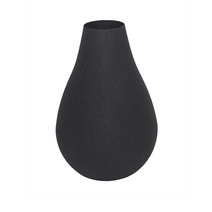 Black Iron Vase Rain Lg