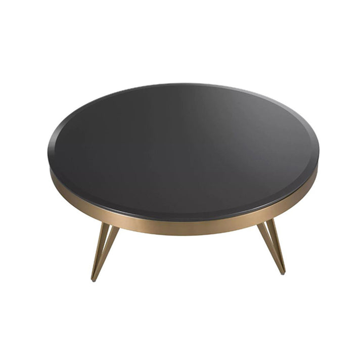 Round Beveled Coffee Table Reese