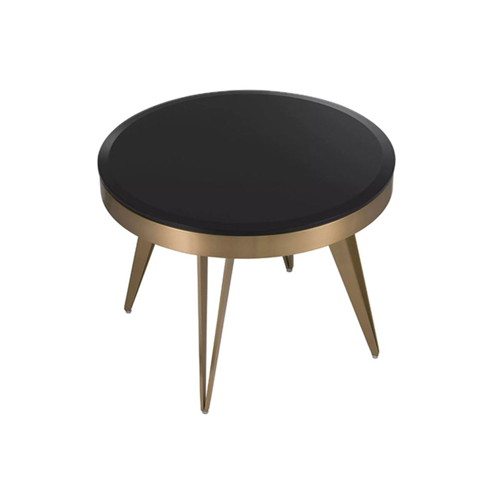 Round Beveled Side Table Reese