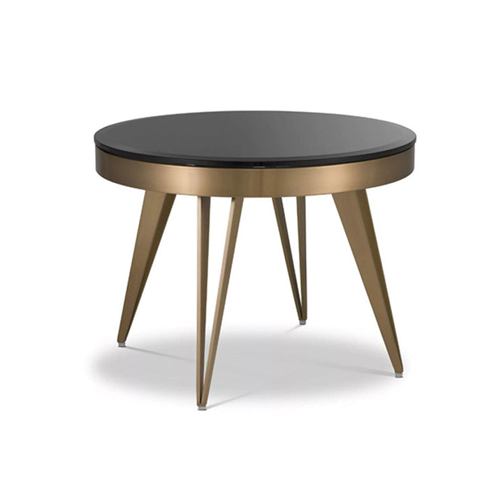 Round Beveled Side Table Reese