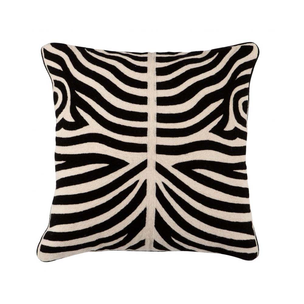 Wool Embroidered Pillow Safari by District Home