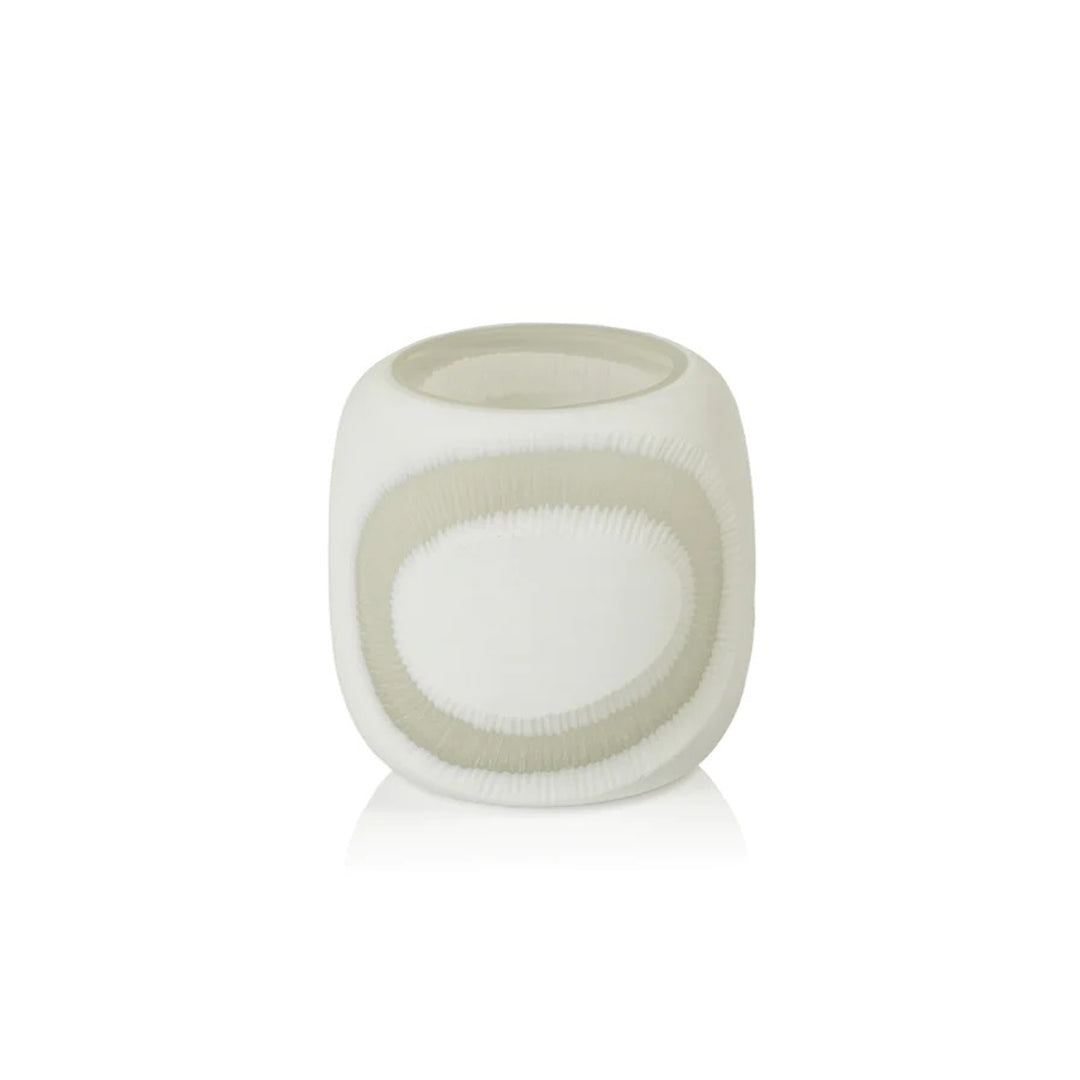 White Tealight Holder Serene by District Home
