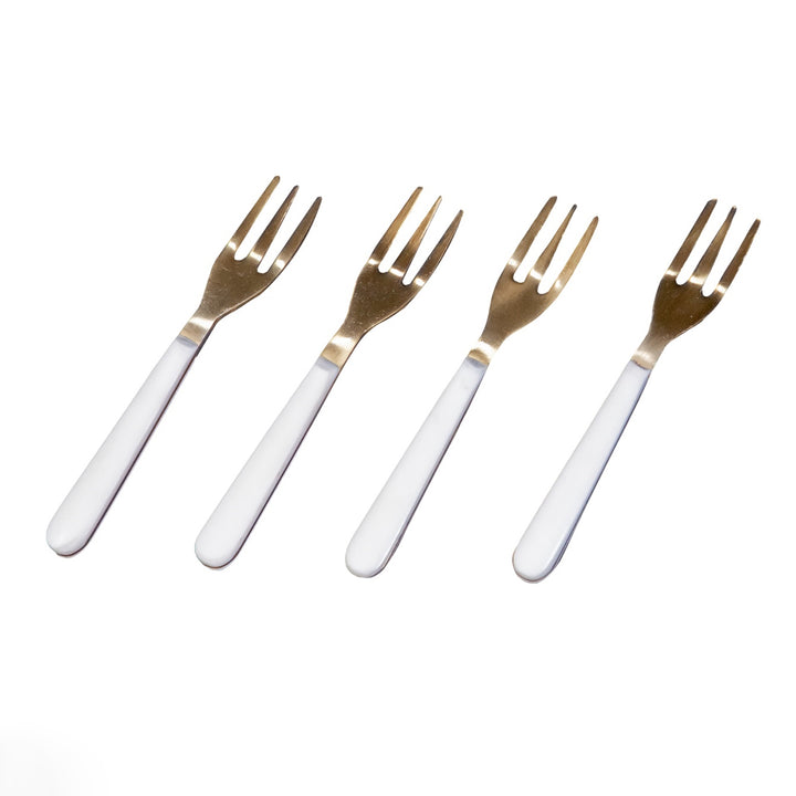 Set of 4 Cocktail Forks Server Giftbox Set by District Home