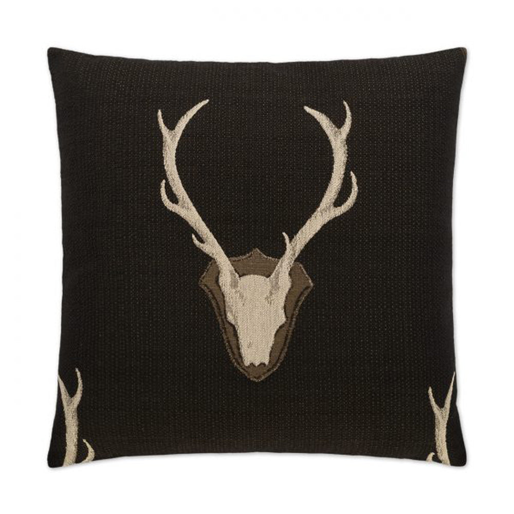 Embroidered Stag Pillow Scout by District Home