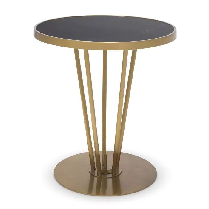 Side Table Brass Bixby by District Home