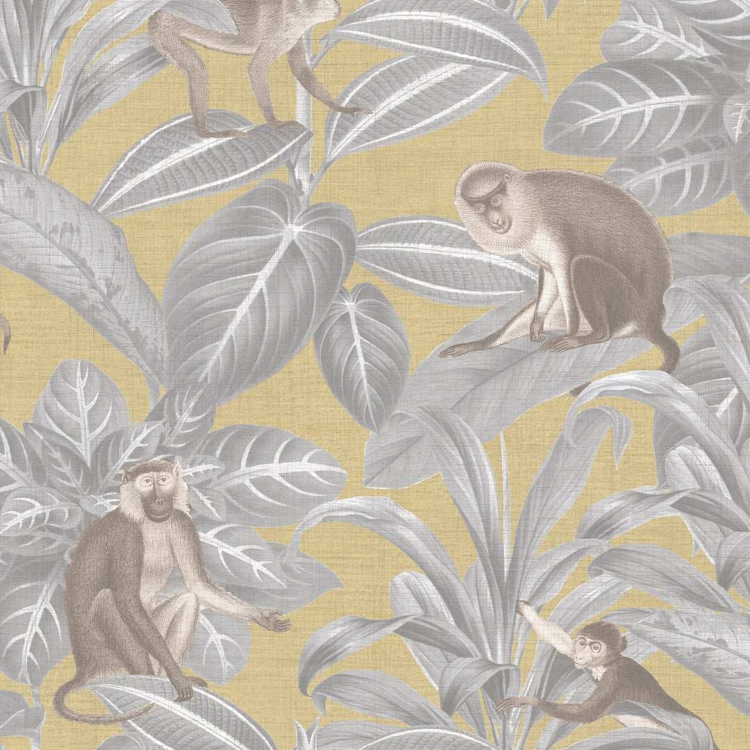 Grey Foliage With Monkeys -188 16 by District Home 