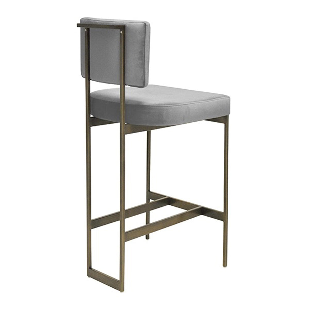 Upholstered Barstool Jez BGRY by District Home